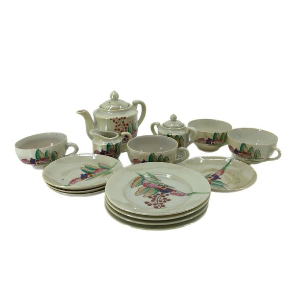 Classic Cream Vintage Tea Set | Made in Japan - Picture 1 of 12